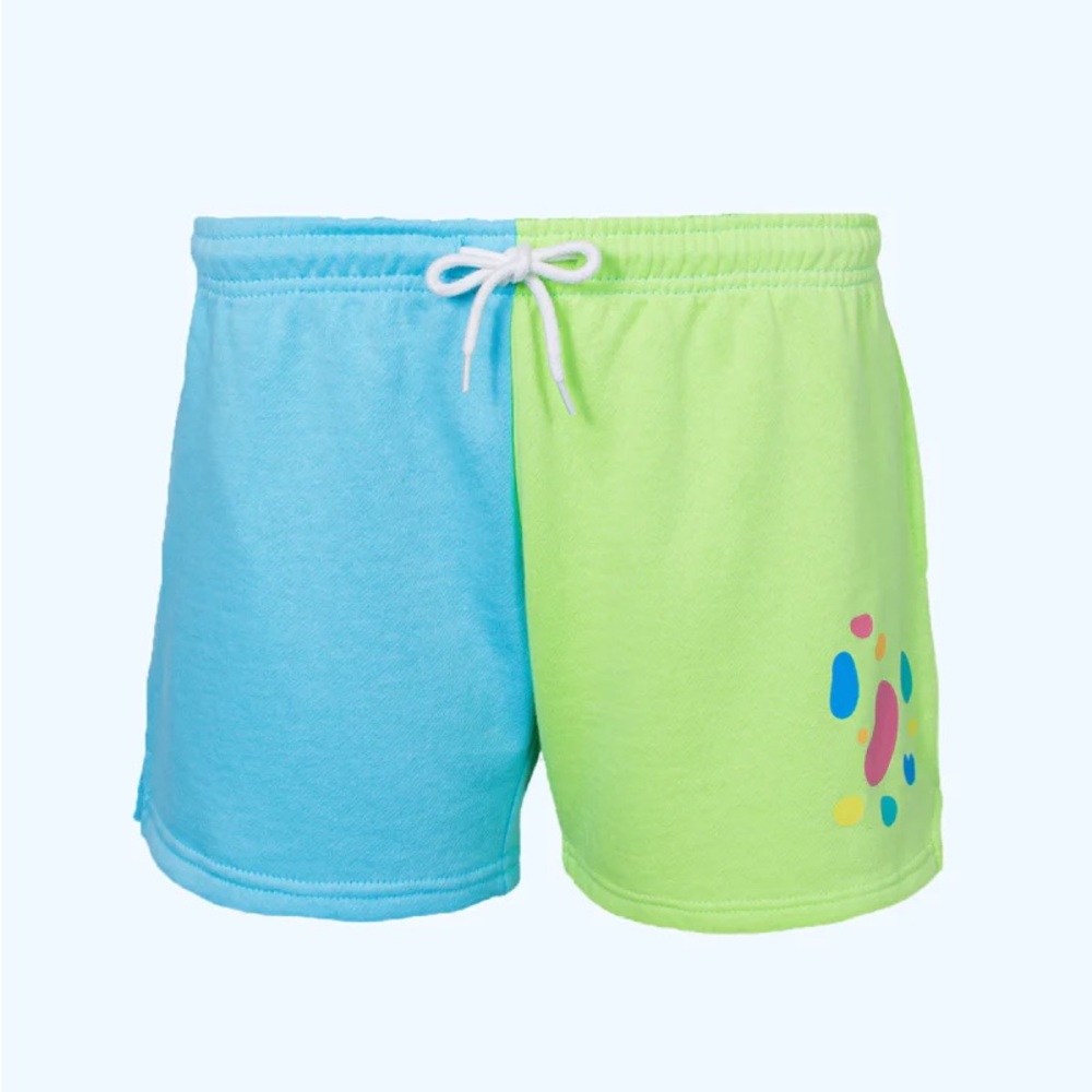 Moriah Elizabeth Pickle/Derp Color Block Sweat Shorts